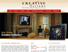 Tablet Screenshot of creativesys.com